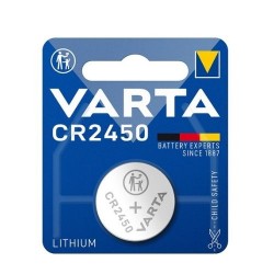 CR2450 PILE BOUTON ELECTRONIQUE LITHIUM 3V VARTA