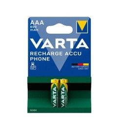 Blister 2 piles rechargeables Varta AAA (LR03)