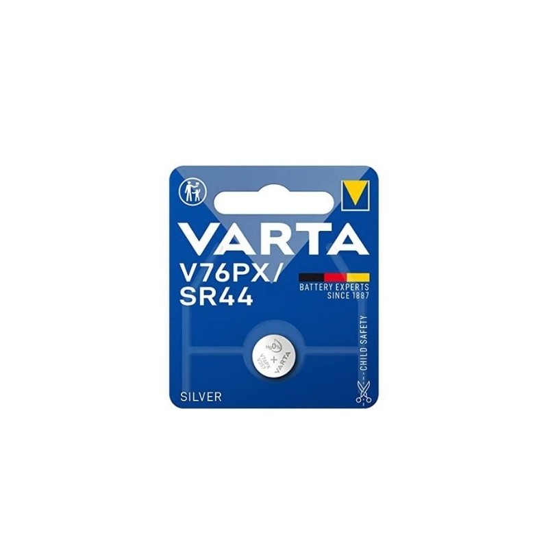 SR44/V76PX/LR44 PILE BOUTON ELECTRONIQUE OXYDE ARGENT 1.5V VARTA