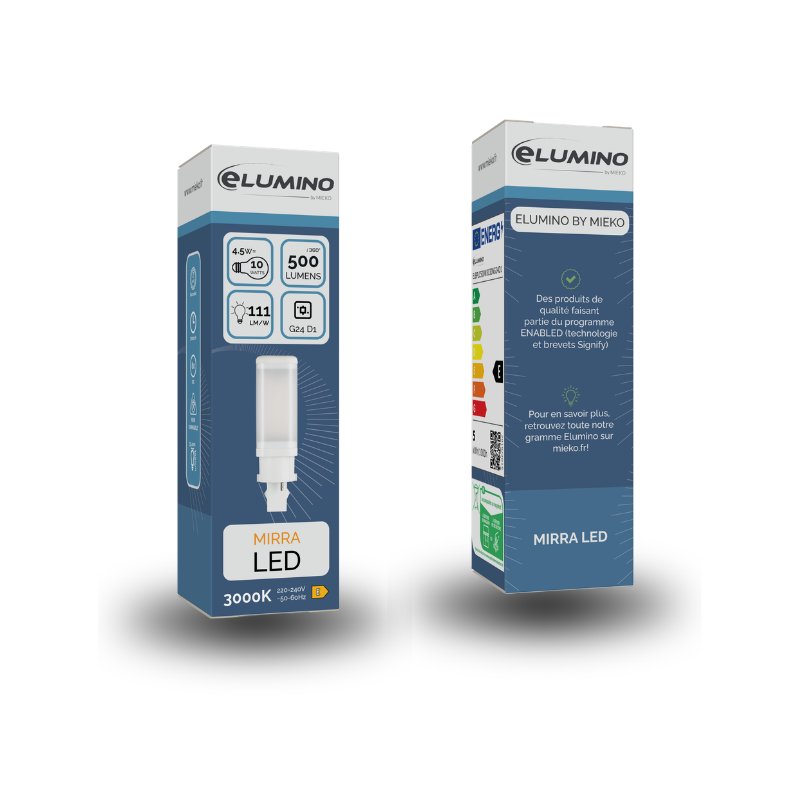 PL-C LED MIRRA 2 BROCHES