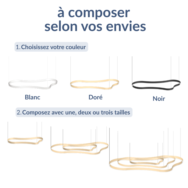 SUSPENSION WAVES IDEAL LUX