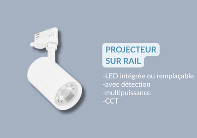 projecteur sur rail